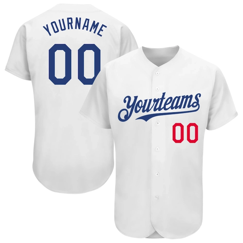 White1854.webp Custom White Royal-Red Authentic Baseball Jersey - Image 1