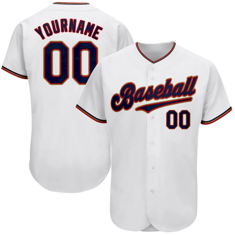 white_0163.webp Custom White Navy-Red Authentic Baseball Jersey - Image 1